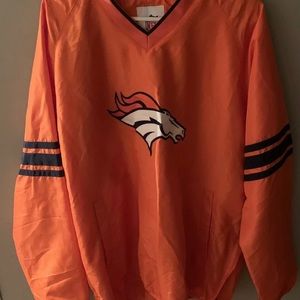 Men's,  Denver Broncos pullover windbreaker,  XL